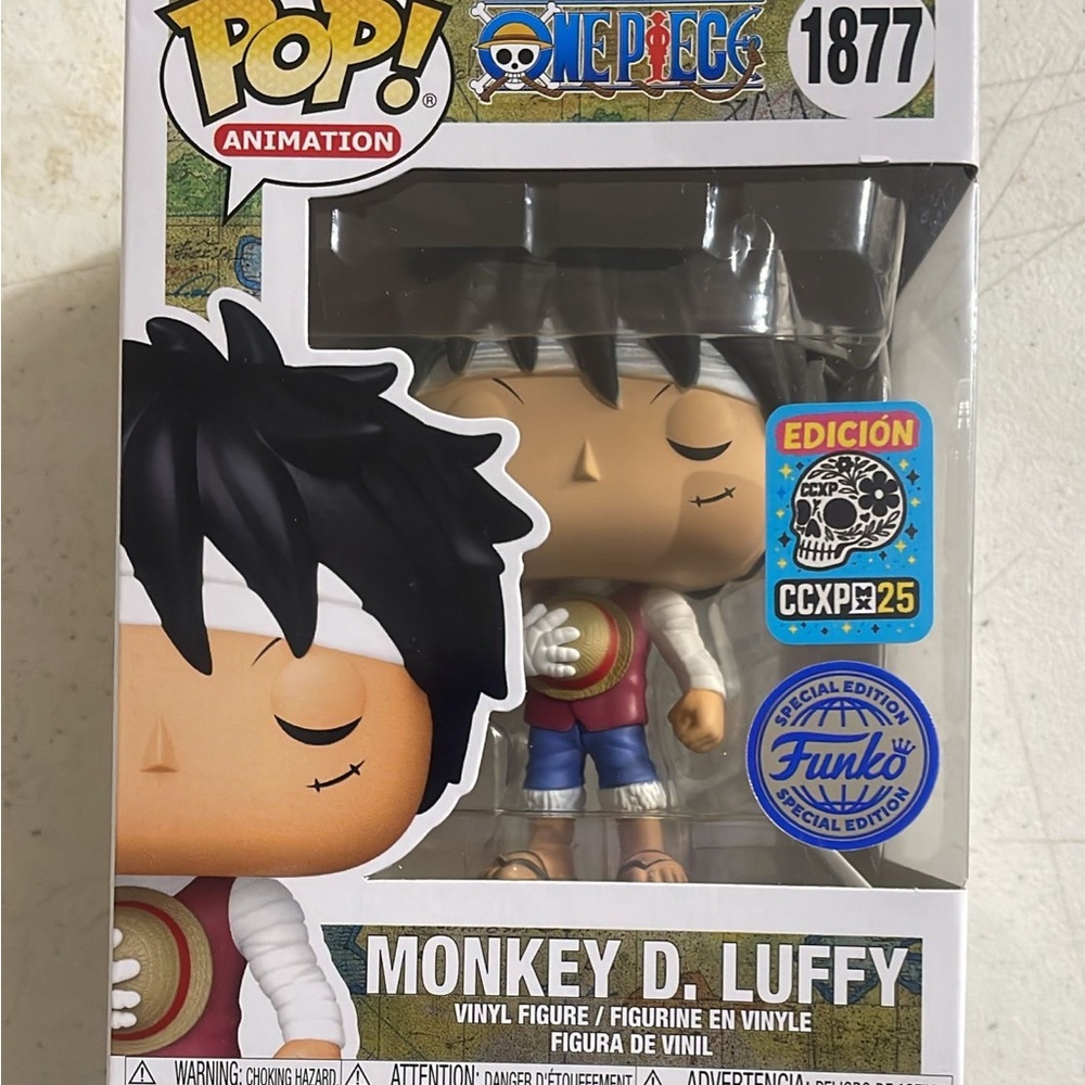 Funko pop! One Piece Monkey D Luffy CCXP Mexico Exclusive #1877